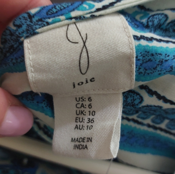 Joie maxi dress. Floral print. White + blue. Size 6 NWT Euro Summer Vibes - Picture 2 of 8